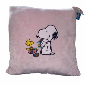 NWT Berkshire Peanuts Snoopy Easter Plush decorative pillow